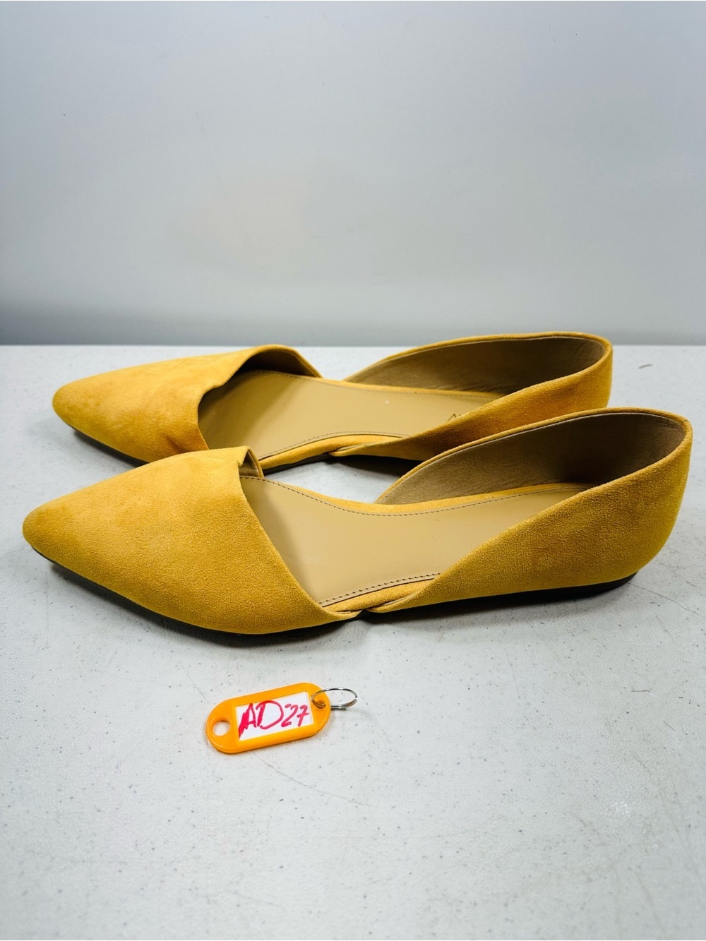 J.Crew Zoe d'Orsay suede flats size 10